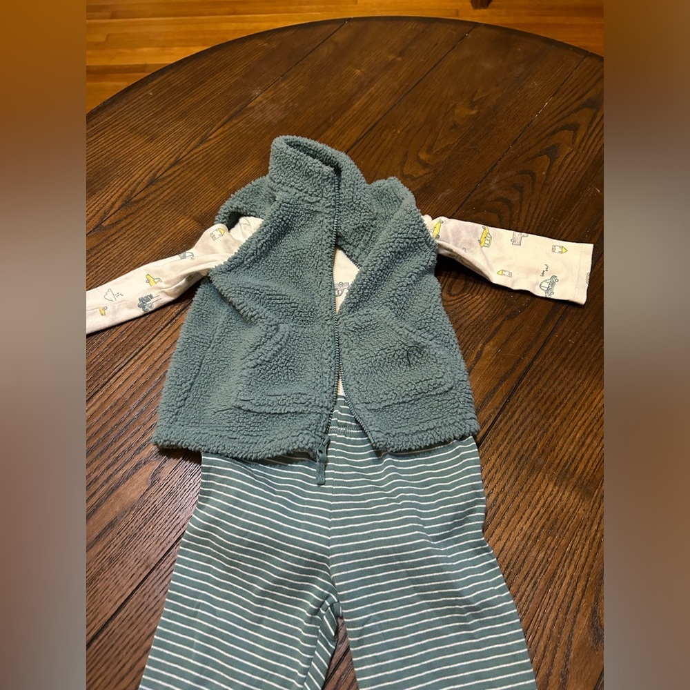 3 piece outfit, 18 month old boy
